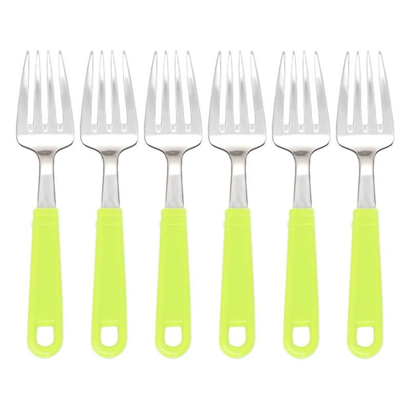 24-piece stainless steel cutlery set with stylish stand for home dining.