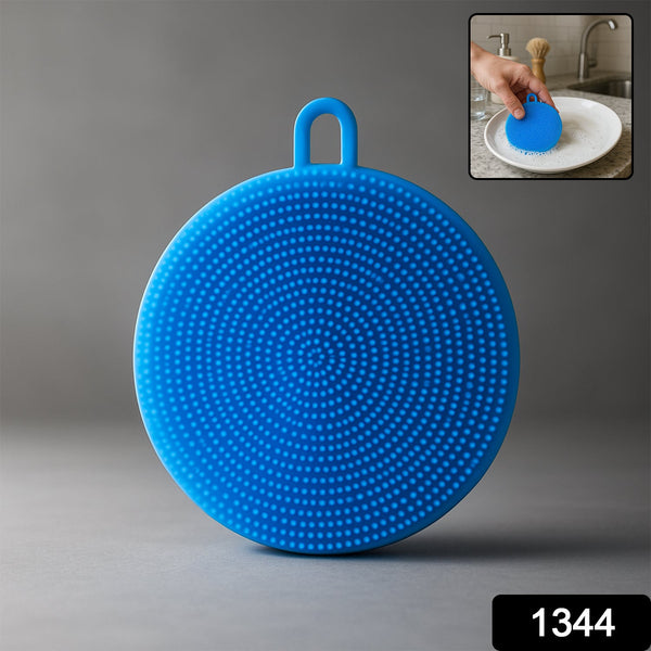 Silicone Dish Scrubber Sponge Mildew Free, Non Stick, Heat Resistant