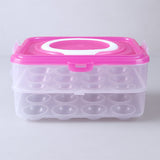 Double Layer 24 Grid Egg Storage Box for Egg Storage Container