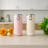 Smart Vacuum Insulated Water Bottle with LED Temperature Display (Mix Color & Design / 320 ML / 1 Pc))