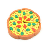 3D Pizza Slices Eraser Set – Fancy & Colorful Stationery for Kids & Gifts (7 slice)