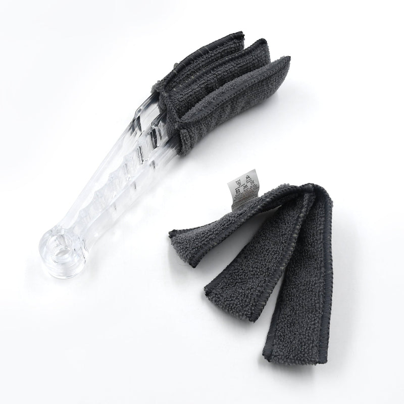 Window Blind Cleaner Brush with Microfiber Sleeves – Dusting Tool for Shutters & AC (1 Pc)