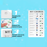 Portable My Chores Home Note Board Management Planning Memo Boards Reminding Time. (Size :- 20x12Cm)
