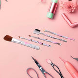 Decorative Floral Makeup Brushes