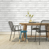 White Wood Grain Self-Adhesive Wallpaper 45 cm x 10 meter (1 Pc)