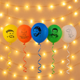 Assorted Printed Mix Design Party Latex Balloons (1 Pc)