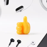 Yellow Multifunctional Multi functional Hand Shape Wall Clip Hanger Keys Cable Holder