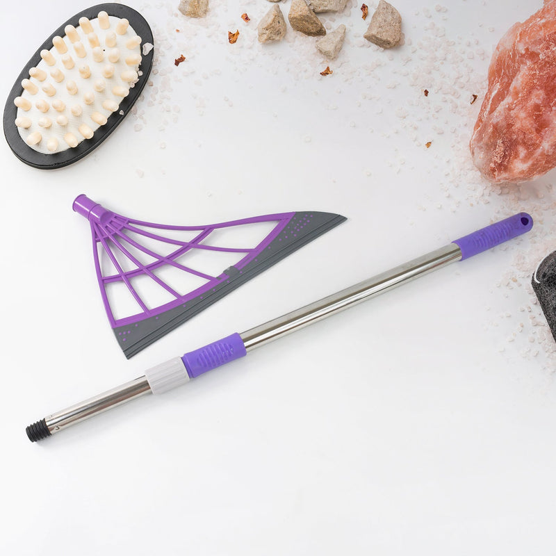 Durable Eco-Friendly Broom with Scraper