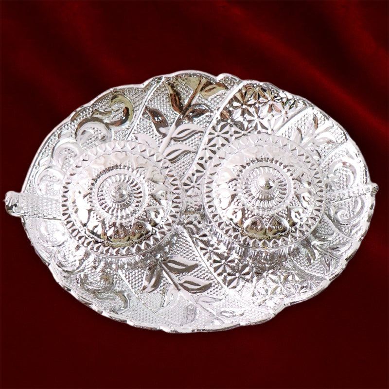 Leaf Shape Special Puja Thali (1 Pc / Mix Design)