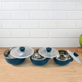 Apex Microwave-Safe Serving Bowl 3 Pcs Set (700ml, 1000ml, 1400ml)