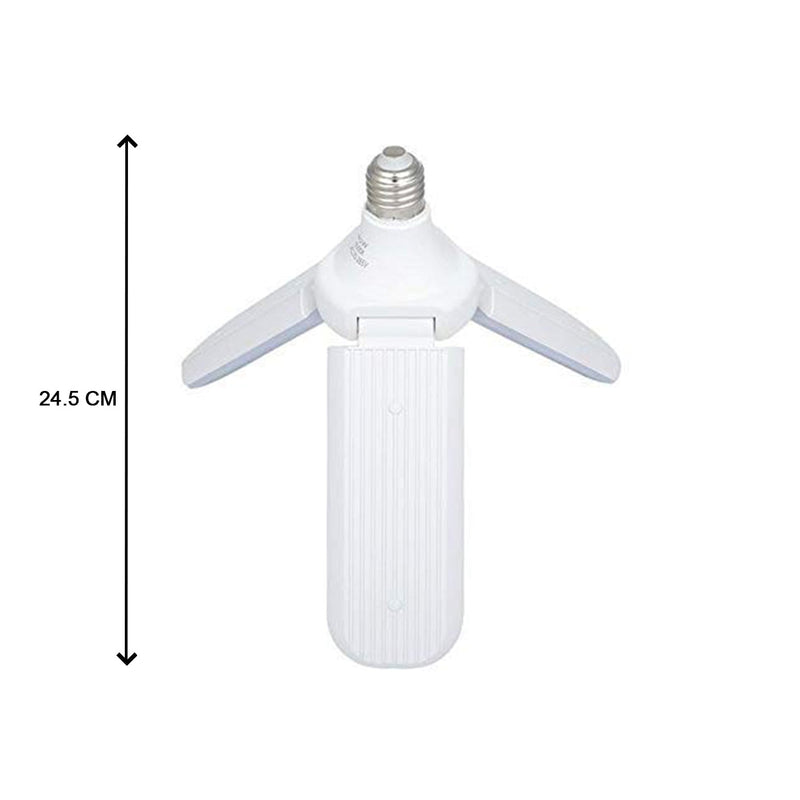 fan blade LED light bulb, focusing on its design and LED light.