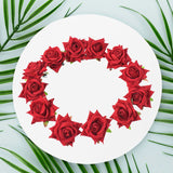 Flower Rose Hair Pin / Clip Velvet Flower Design (12 pcs Set / Red Color Only), Hair accessories