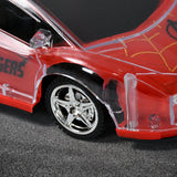 Plastic RC Racing Car – 2-Way Control with Handle Remote & Rechargeable Battery (Ideal Birthday Gift)