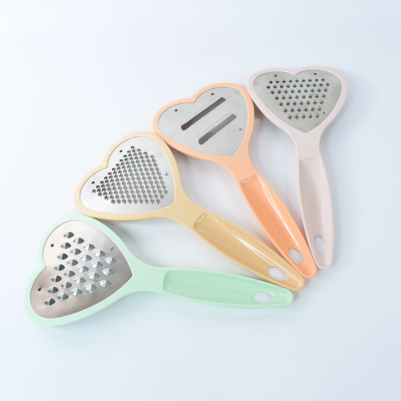Heart Grater Set and Heart Grater Slicer Used Widely for Grating and Slicing of Fruits, Vegetables, Cheese Etc. Including All Kitchen Purposes.