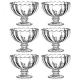 Glass Ice Cream Bowls Glass Dessert Cups for Sundae (6 pcs / 120ml)