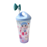 Unicorn Water Bottle with Straw & Lid for Kids, Tumbler (With Light)