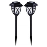 Solar lights at night