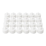 Flameless LED Tealights, Smokeless Plastic Decorative Candles - Led Tea Light Candle For Home Decoration, Diwali (Pack Of 24)
