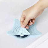Silicone Star Shaped Sink Filter Bathroom Hair Catcher Drain Strainers for Basin