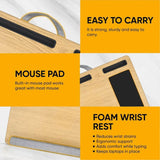Portable Laptop Table with Mouse Pad (55×35 Cm / 1 Pc)