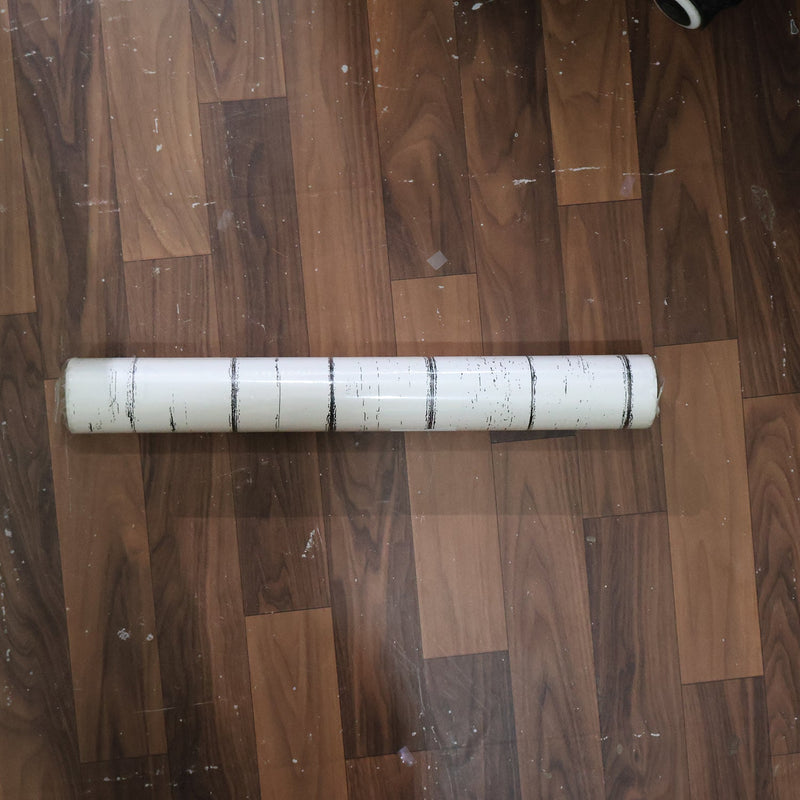 White Wood Grain Self-Adhesive Wallpaper 45 cm x 10 meter (1 Pc)