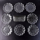 9 in 1 Plastic Bowl With Serving Tray / Plates Set