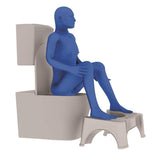 Plastic Non-Slip Folding Toilet Squat Stool