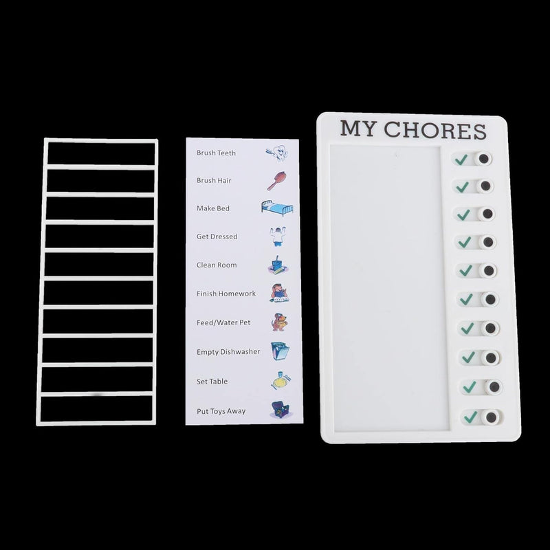 Portable My Chores Home Note Board Management Planning Memo Boards Reminding Time. (Size :- 20x12Cm)