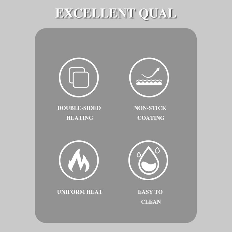 Double Sided Heating 750W Electric Sandwich Maker (1 Pc)