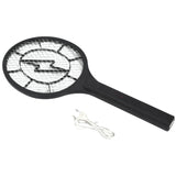 Mosquito racket with electric zap feature