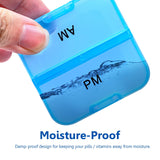 Weekly 7 Day Rainbow Color Pill Organizer Box