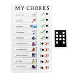 Portable My Chores Home Note Board Management Planning Memo Boards Reminding Time. (Size :- 20x12Cm)