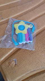 Stress Relief Silicone Push Fidget Toy Keychain for Kids (1 Pc)