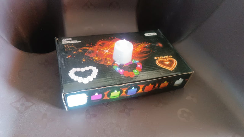 Flameless LED Tealights, Smokeless Plastic Decorative Candles - Led Tea Light Candle For Home Decoration, Diwali (Pack Of 24)