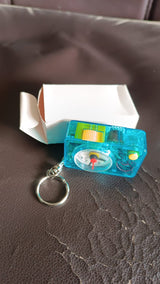 Mini Alarm Clock Keychain – 1PC Portable Quartz Analog Clock Key Ring