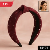 Casual Chic Knot Headband – Polka Print