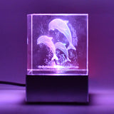 3D Mix Design LED Light Base With Speaker (1 Pc / B Grade)