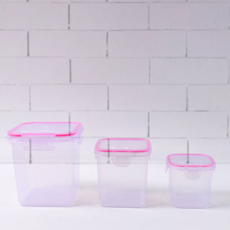 Kitchen Storage Container Set Of 3 Pcs (1500, 1000, 500 ML)