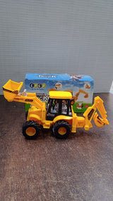 LALA Friction Powered JCB Style Backhoe Loader Construction Toy Truck for Kids (1 Pc)