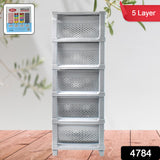 Multi-Purpose Anti-Slip 5 Layer Modular Drawer Storage System