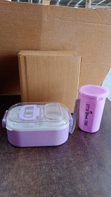 Multi-Functional 1 Set Leakproof Lunch Box with Cutlery & Tumbler