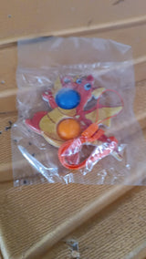 2-Bubble Dragon-Shaped Push Pop Fidget Toy with Strap (1 Pc)