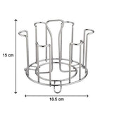 Kitchen glass stand with stainless steel construction