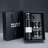 Bottle Water Flask Gift Set Two Cups Hot and Cold