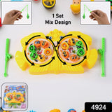 Fishing Game for Kids, Include 12 Pieces Fishes and 2 Fishing Rod, (1 Set)