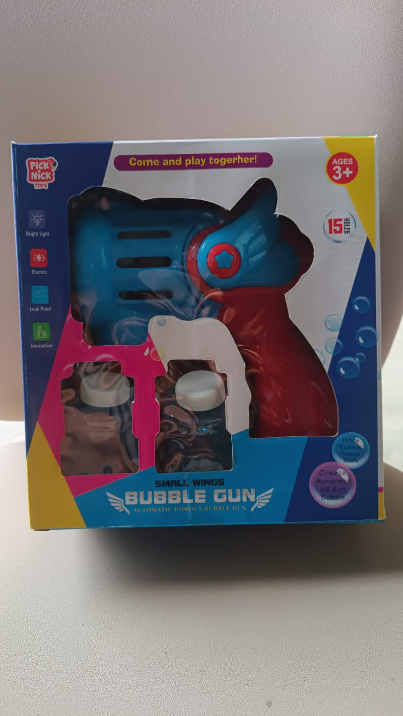 Rechargeable Bubble Gun Toy for Kids (1 Set)