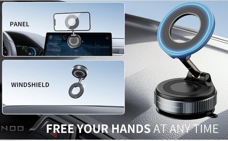 K007 Magnetic Phone Holder |  360° Vaccum Magnetic Phones Holder |  Magnetic Car Phone Holder |