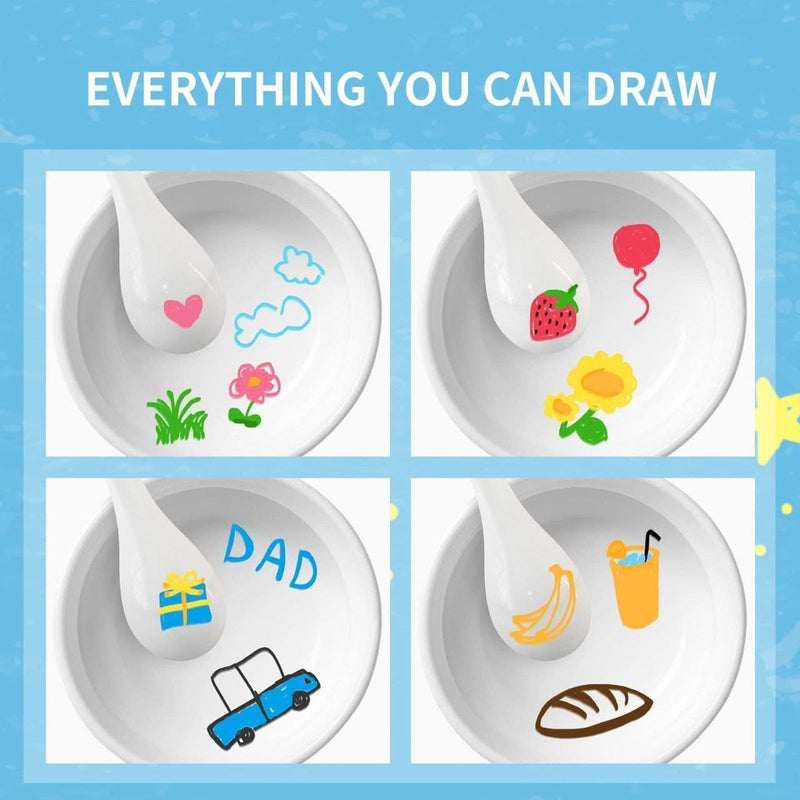Water Floating Pen Pack Of 12 Pieces With Spoon