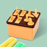 Plastic Kulfi Mold, Kulfi Molds 8 pcs Tray Ice Cream Mold Reusable Frozen Kulfi Maker sicle Sticks Lolly Ice sicle Candy Mold for Children pink Color (Brown Box)