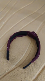 Women's Polka Dot Fabric Knot Hairband – Stylish & Comfortable (1 Pc)